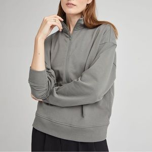 NWOT Women's Stretch Terry Half Zip Pullover size M Richer Poorer